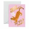 New 👍 CAROLYN SUZUKI GOODS Wild Thing 🥳 Birthday Notecard ✔️