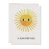 Hot Sale ⭐ Red Cap A Sun For You Friendship Notecard ✔️