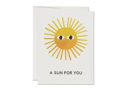 Hot Sale ⭐ Red Cap A Sun For You Friendship Notecard ✔️
