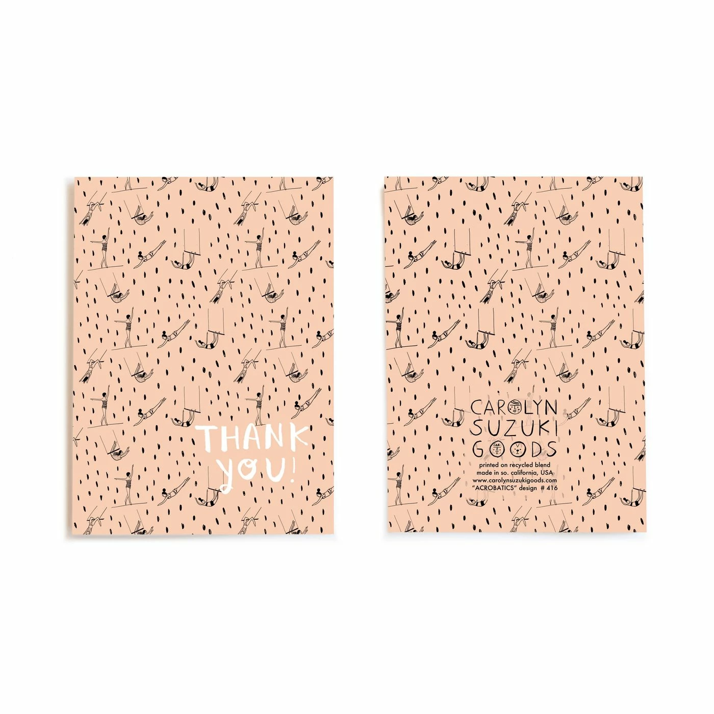 Cheap π CAROLYN SUZUKI GOODS Notecard Thank Your Arobatics π₯° - Image 2
