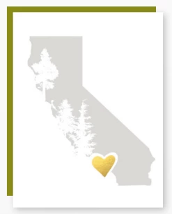 Flash Sale 😉 Lark Press Notecard California Gold Heart ✔️