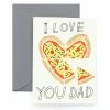 Wholesale 👍 CAROLYN SUZUKI GOODS Notecard I Love You Dad (My Heart is a Pizza) 🔔