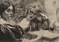 Best deal 🌟 Hammer Museum DDTM Postcard Albert Besnard Morphinomanes, ou Le Plumet 😍