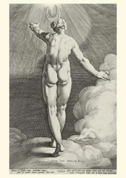 Coupon 😉 Hammer Museum DDTM Postcard Jacob Matham Diana as Luna ✨