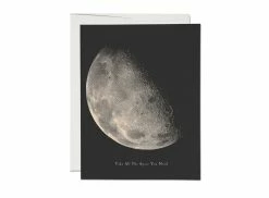Discount 🔥 Red Cap Take All the Space You Need (moon) Notecard ✨