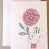 Deals 💯 Imogen Owen Hand With Flower Notecard 💯