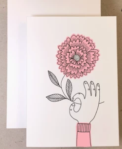 Deals 💯 Imogen Owen Hand With Flower Notecard 💯