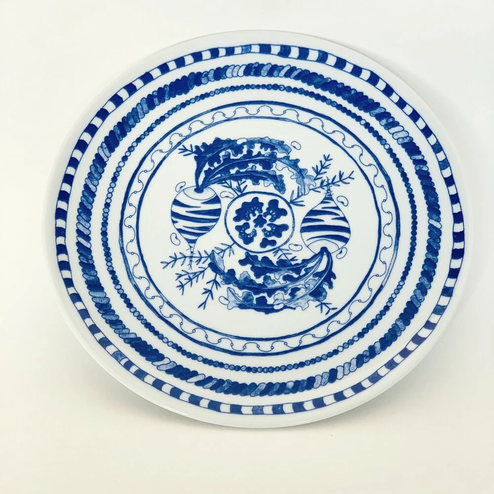 Deals π₯ Heather Levine Clare Crespo: Blue Tiger Plates - set of 4 π - Image 5