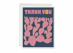Best Sale 🛒 Red Cap Prickly Pear Thank You Notecard 🤩