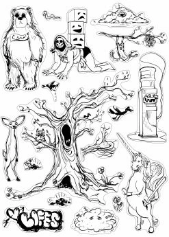 Flash Sale 😀 Acuprint Lowlifes $8 Stickers 👏