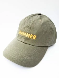 Wholesale 🤩 Hammer Museum 🔨 Hammer Hat Olive Green with Yellow ❤️