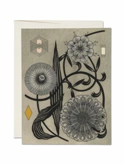 Deals 👏 Red Cap Notecard Floral Geometry 😍