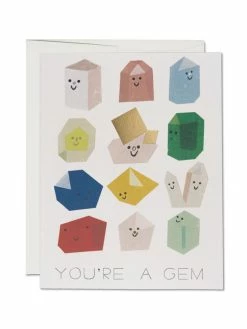 Wholesale 💯 Red Cap Notecard You're a Gem 👏