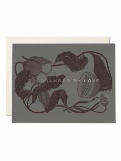 Discount ⌛ Red Cap Surrounded By Love Notecard 😉