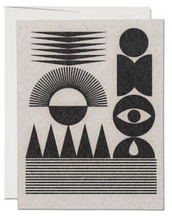 Discount 💯 Red Cap Shape Of It All Notecard 😍