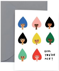 Top 10 ⌛ CAROLYN SUZUKI GOODS Girl You're Ace! Notecard 🤩