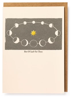 Best reviews of 😀 Archivist Gallery Best Of Luck Out There Notecard ✨