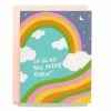 Brand new ⭐ Iron Curtain Press So Glad You Were Born Rainbow Notecard 😉