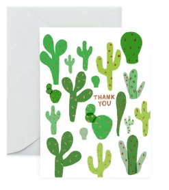 Buy 👍 CAROLYN SUZUKI GOODS Notecard Thank You Cacti 🤩