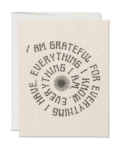 Buy ✨ Red Cap Grateful for Everything Notecard 🔔