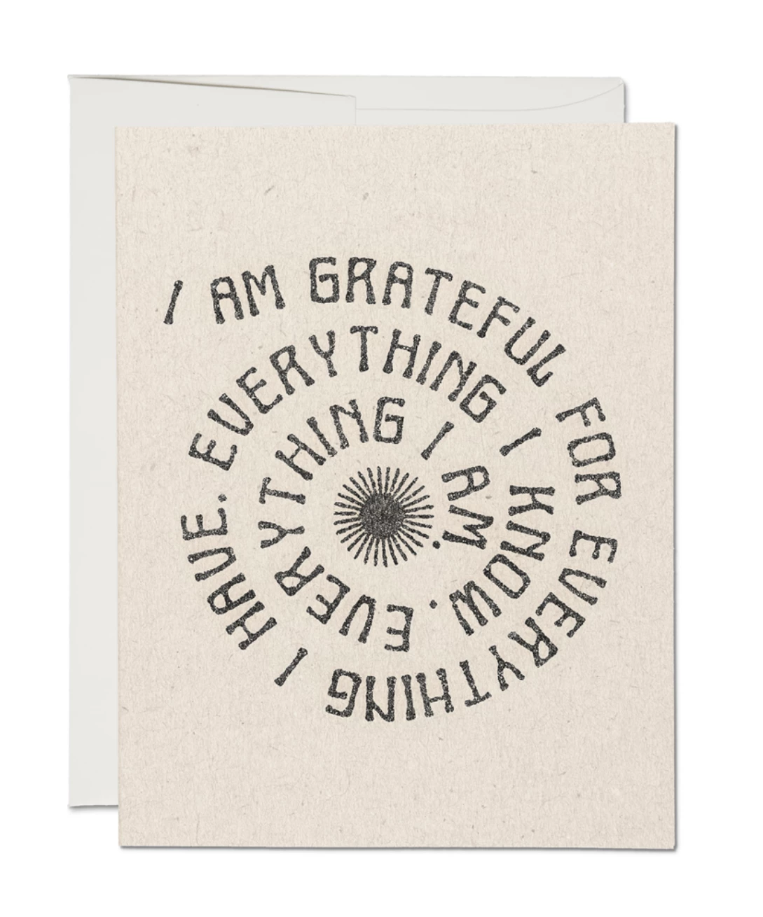 Buy β¨ Red Cap Grateful for Everything Notecard π