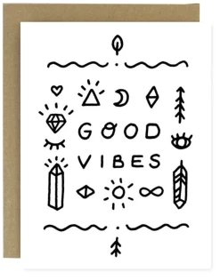 Wholesale 👍 Worthwhile Paper Notecard Good Vibes 🛒