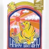 Best Pirce 💯 YELLOW OWL WORKSHOP Lapel Pin Happy 🎂 Birthday Rainbow Tiger Notecard 🥰
