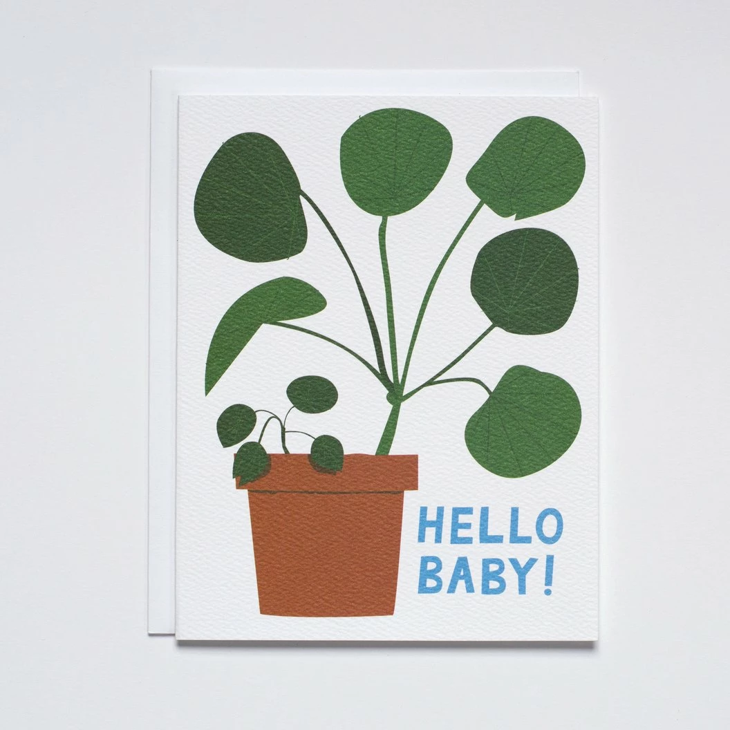 New π₯° Banquet Workshop Notecard Hello Baby (Houseplant) π