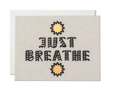 Flash Sale 💯 Red Cap Just Breathe Notecard 💯