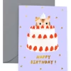 Promo 🤩 CAROLYN SUZUKI GOODS Kitty Cake 🎂 Birthday Notecard 🛒