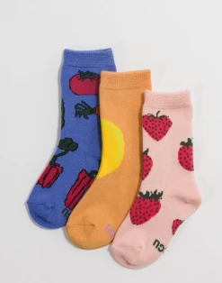 Best reviews of 🌟 Baggu: Kids Crew Sock Set of 3 - Fruits & Veggies 😍