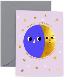 Best Sale ⭐ CAROLYN SUZUKI GOODS Notecard Moon Phases 🎂 Birthday ⌛