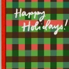 Brand new ✔️ Iron Curtain Press Plaid Holiday Notecard 😀
