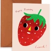 Brand new 🥰 CAROLYN SUZUKI GOODS Notecard Ichigo Returns (Strawberry) 🔔