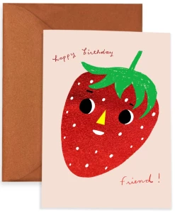 Brand new 🥰 CAROLYN SUZUKI GOODS Notecard Ichigo Returns (Strawberry) 🔔