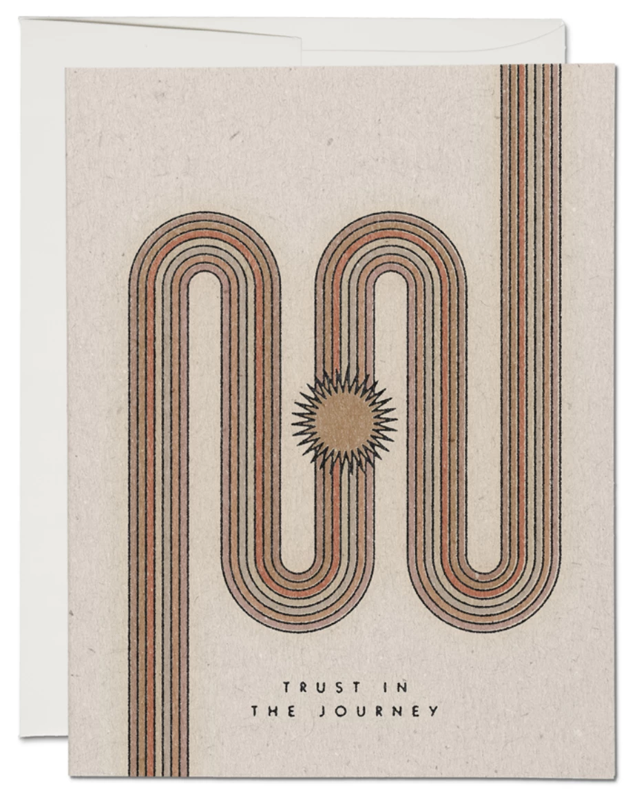 Discount β¨ Red Cap The Journey Notecard π₯°