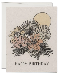 Outlet 🌟 Red Cap Tropical 🥳 Birthday Notecard 🧨